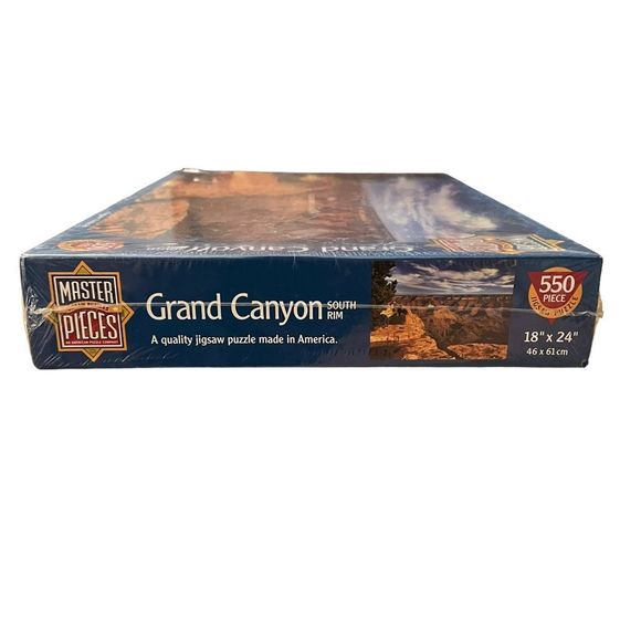 Master Pieces Jigsaw Puzzles Grand Canyon South Rim 550 Piece‎ 18”x24” 60411 NEW - Picture 3 of 6